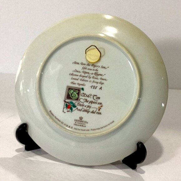 Vintage Heinrich Set of 3 Villeroy &‎ Boch Once Upon A Rhyme Plates Collectable - Picture 9 of 10